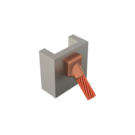 MOLDE PARA CONEXIÓN EXOTÉRMICA CABLE 45º-SUPERFICIE DE ACERO VERTICAL 